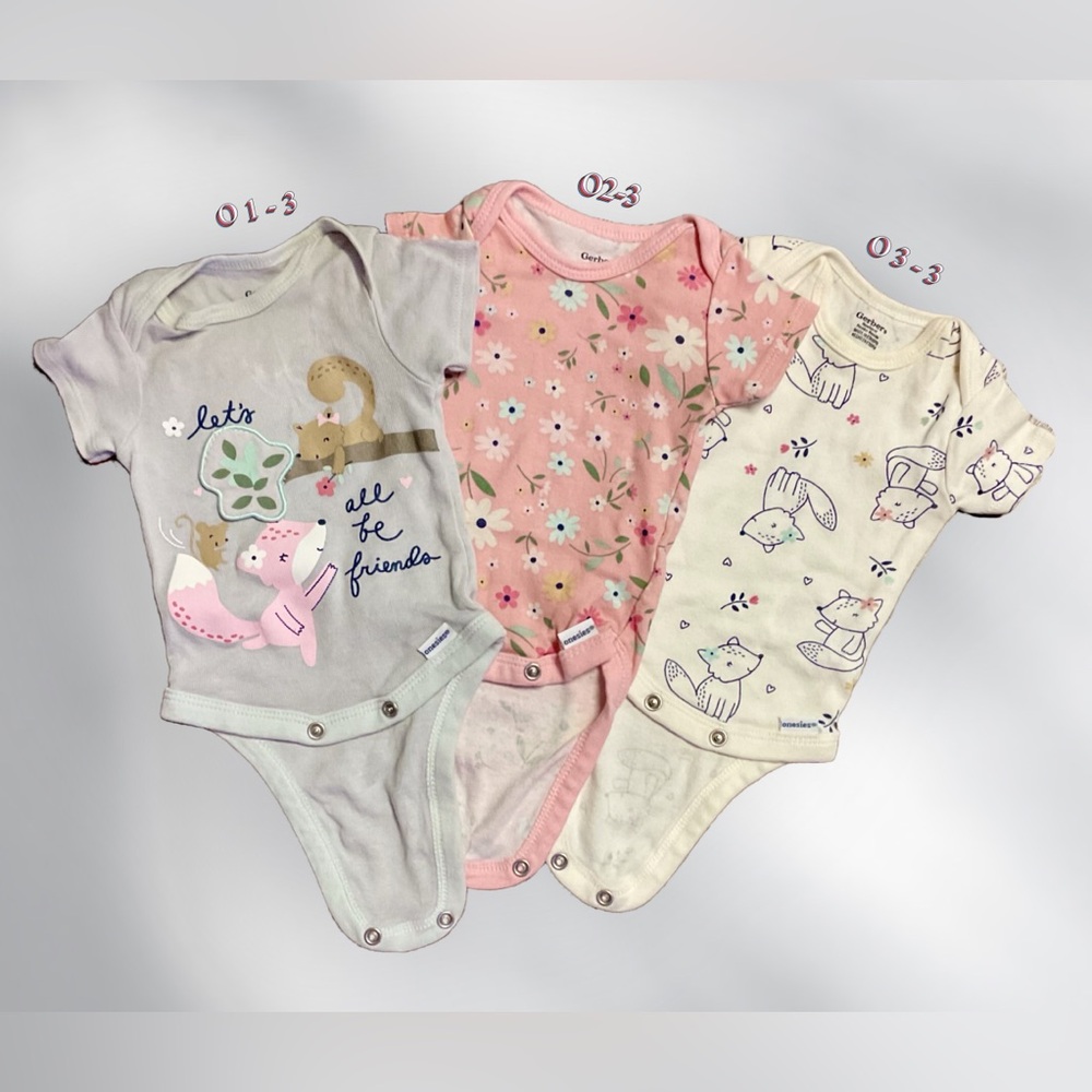 ⭐️SPECIAL COMBINE 6 pcs 2-2 / Gerber -  3 New born